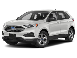 white 2022 ford edge front angle left view