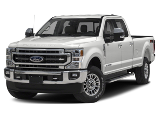 white ford f-350 front angle left view