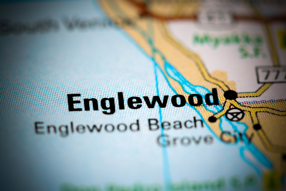 Map of Englewood, Florida